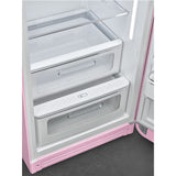 Smeg FAB28RPK6 Retro Fridge with Icebox Right Hand Hinge - Pink