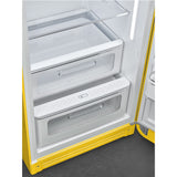 Smeg FAB28RYW6 Retro Fridge with Icebox Right Hand Hinge - Yellow