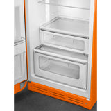 Smeg FAB30LOR6 Retro Fridge Freezer Left Hand Hinge - Orange