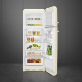 Smeg FAB30RCR6UK Retro Fridge Freezer Right Hand Hinge - Cream