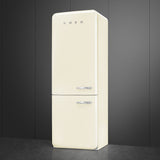 Smeg FAB38LCR6 Retro Fridge Freezer Left Hand Hinge - Cream