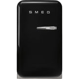 Smeg FAB5LBL6 Retro Mini Fridge Left Hand Hinge - Black