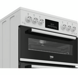 Beko FDG6231CW 60cm Double Oven Gas Cooker - White