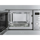 Smeg FMI017X 17 Litre Built In Microwave with Grill in Stainless Steel