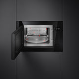 Smeg FMI225BI Built-In Microwave Oven - Black