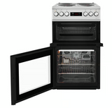 Beko KDV555AS 50cm Double Oven Electric Cooker - Silver