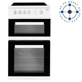 Beko KDVC563AKW 50cm Double Oven Electric Cooker - White