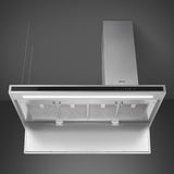 Smeg KLTI12L4X 120cm Alta Island Hood in Stainless Steel Auto Vent 2.0
