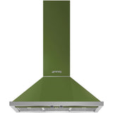 Smeg KPF9OG 90cm Portofino Chimney Hood, Olive Green