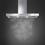 Smeg KS110XE 110cm Symphony Chimney Hood, Stainless Steel
