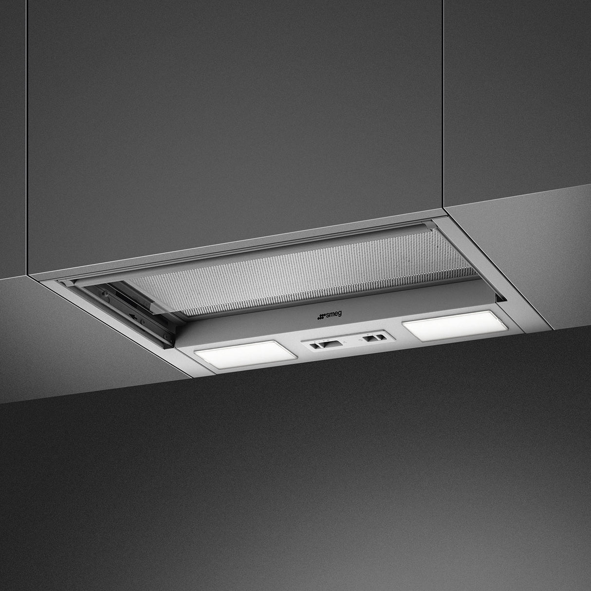 Smeg KSET56LX3 56cm Integrated Cooker Hood - Stainless Steel