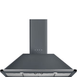 Smeg KT110GRE 110cm Victoria Chimney Hood, Slate Grey