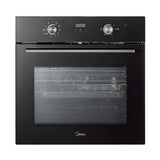 Midea Xpress Fry MBO65M90D2C-BK Multifunction Built-In Single Oven with Catalytic Liners - Black - A+ Rated