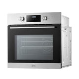 Midea Xpress Fry MBO65M90D2C-SS Multifunction Built-In Single Oven with Catalytic Liners - Stainless Steel - A+ Rated