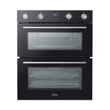 Midea MBOD50M3AD0-BK Fan Built-Under Double Oven - Black - AA Rated