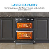 Midea MBOD50M3AD0-SS Fan Built-Under Double Oven - Stainless Steel - AA Rated