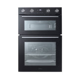Midea MBOD70M30D0-BK Multifunction Built-In Double Oven - Black - AA Rated