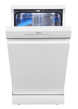 Midea MDWEF1034C(W)-WG-UK 10 Place Setting Freestanding Slimline 45cm Dishwasher - White