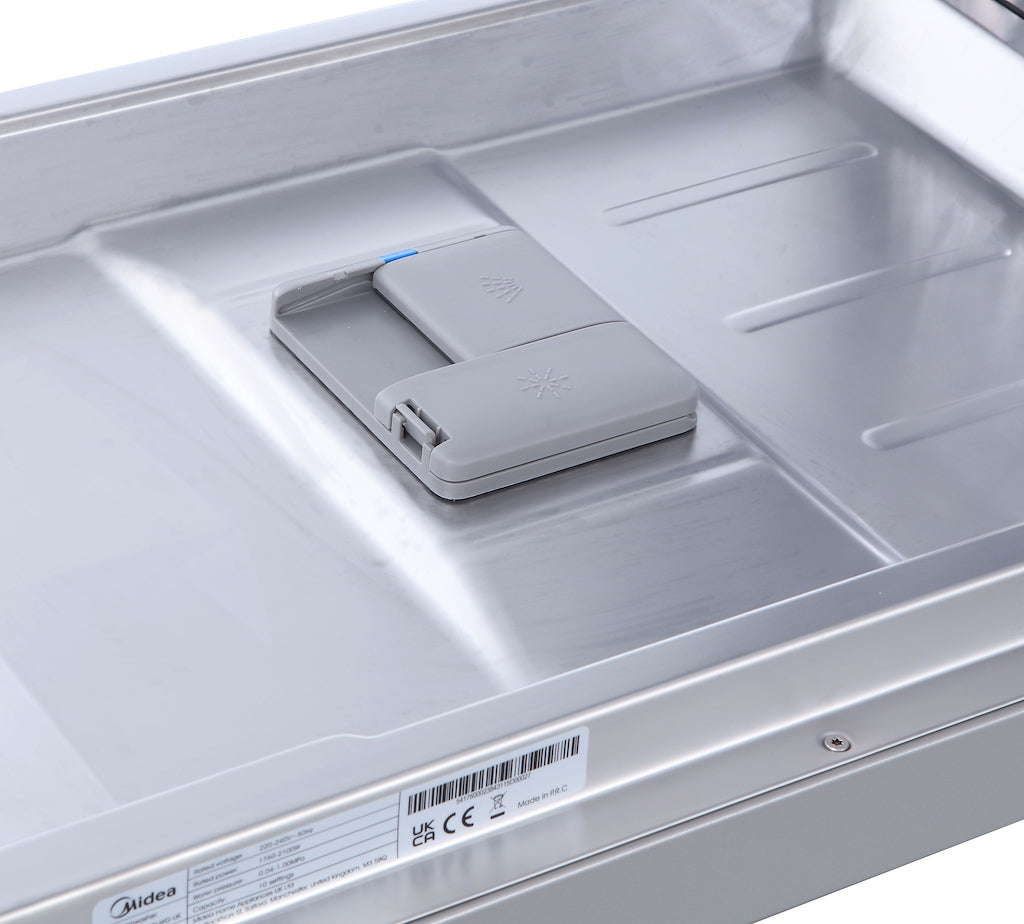 Midea MDWEF1034C(S)-WG-UK 10 Place Setting Freestanding Slimline 45cm Dishwasher - Silver
