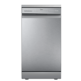Midea MDWEF1034C(S)-WG-UK 10 Place Setting Freestanding Slimline 45cm Dishwasher - Silver