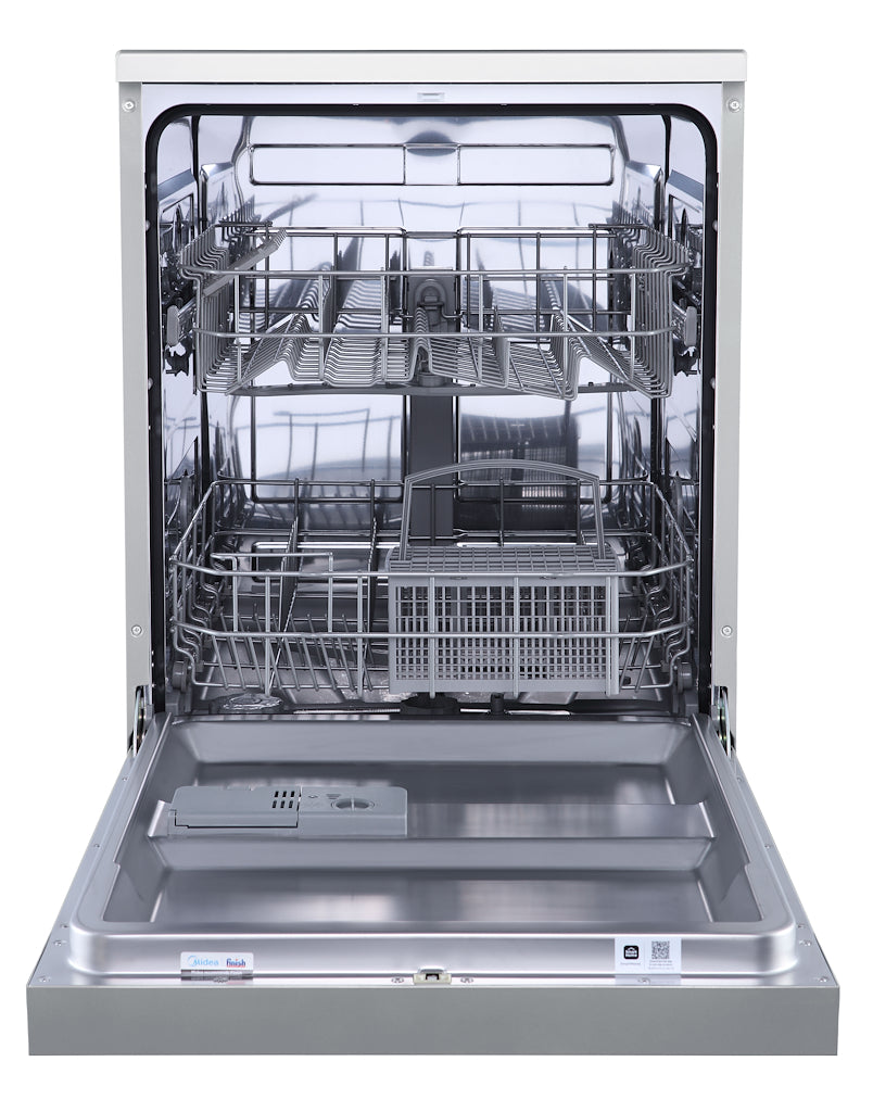 Midea MDWPF1233C(S)-WG-UK 12 Place Setting Freestanding 60cm Dishwasher - Silver