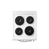Midea MFO20DME4H109-WH 50cm Single Oven FS Cooker with Sealed Plates - White - A Rated