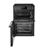 Midea MFO24EME4R118-BK 60cm Double Oven FS Cooker with Ceramic Hob - Black - AA Rated