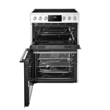 Midea MFO24EME4R118-WH 60cm Double Oven FS Cooker with Ceramic Hob - White - AA Rated