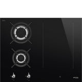 Smeg PM3643D 65cm Classic Mixed Fuel Hob 2 Gas Burners 1 Induction Multizone