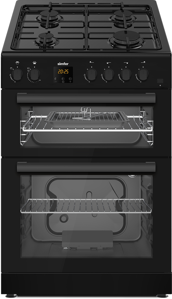 Simfer SIM63TGB 60cm Twin Cavity Gas Cooker