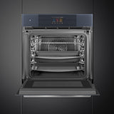 Smeg SO6104APG 60cm Linea Omnichef Single Oven, Neptune Grey
