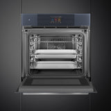 Smeg SO6104APG 60cm Linea Omnichef Single Oven, Neptune Grey
