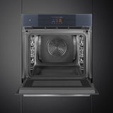 Smeg SO6104APG 60cm Linea Omnichef Single Oven, Neptune Grey