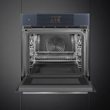 Smeg SO6104APG 60cm Linea Omnichef Single Oven, Neptune Grey