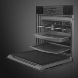 Smeg SOP6102S2PB3 60cm Linea Pyrolytic SteamOne Oven, Black