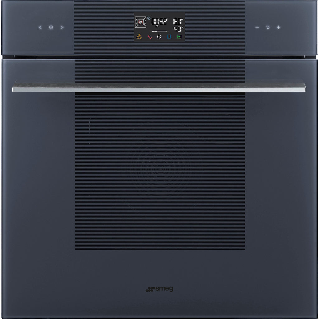 Smeg SOP6102S2PG 60cm Linea Pyrolytic SteamOne Oven, Neptune Grey