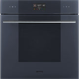 Smeg SOP6102TG 60cm Linea Pyrolytic Single Oven, Neptune Grey