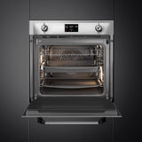 Smeg SOP6902S2PX 60cm Victoria Pyrolytic SteamOne Single Oven, Stainless Steel
