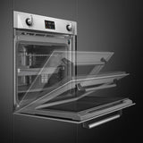 Smeg SOP6902S2PX 60cm Victoria Pyrolytic SteamOne Single Oven, Stainless Steel