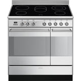 Smeg SUK92CMX9 90cm Concert Electric Range Cooker, Stainless Steel