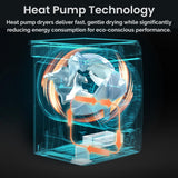 Teknix TK5HP9HS 5 Series 9kg Heat Pump Tumble Dryer - Titanium