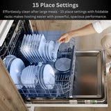Teknix TX3FD618W 3 Series Freestanding 60cm Dishwasher - 15 Place Settings - Energy Class C - White