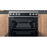 Hotpoint HDT67V9H2CX/UK Double 60cm Electric Cooker - Inox