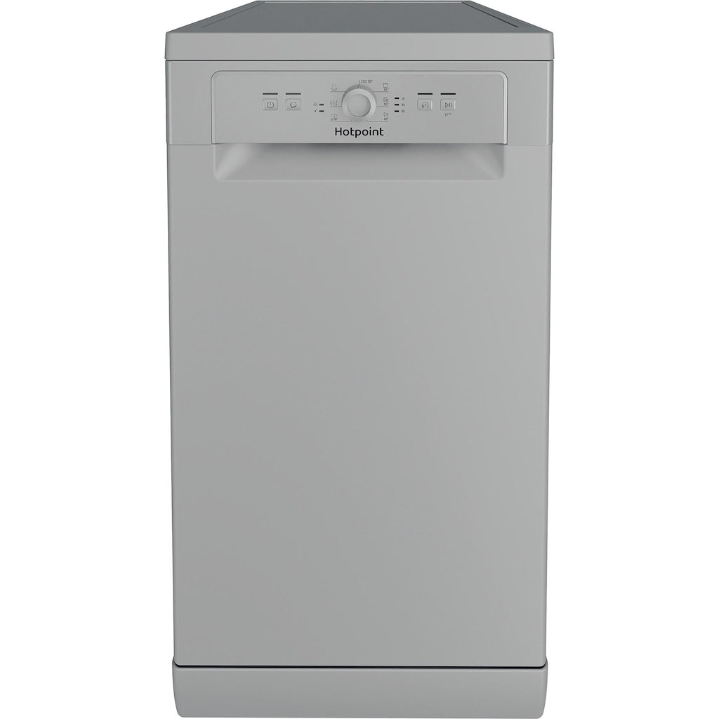 Hotpoint HSFE 1B19 S UK N Slimline 45cm Dishwasher - Silver