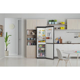 Indesit IBTNF 60182 B AQUA UK Freestanding Fridge Freezer - Black