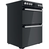 Hotpoint HDT67V9H2CB/UK Ceramic Double Cooker - Black