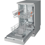 Hotpoint HSFE 1B19 S UK N Slimline 45cm Dishwasher - Silver