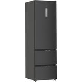 Whirlpool WHKF 6352 XBR5UK Dual No Frost 3 Door Fridge Freezer with 6th Sense - Dark Inox