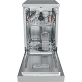 Hotpoint HSFE 1B19 S UK N Slimline 45cm Dishwasher - Silver