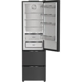 Whirlpool WHKF 6352 XBR5UK Dual No Frost 3 Door Fridge Freezer with 6th Sense - Dark Inox